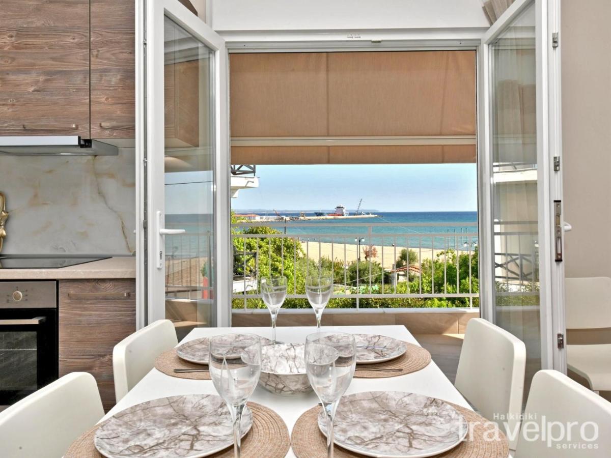 Sabbia Apartments Seafront By Rentalspro Services - Nea Moudania Halkidiki Kültér fotó