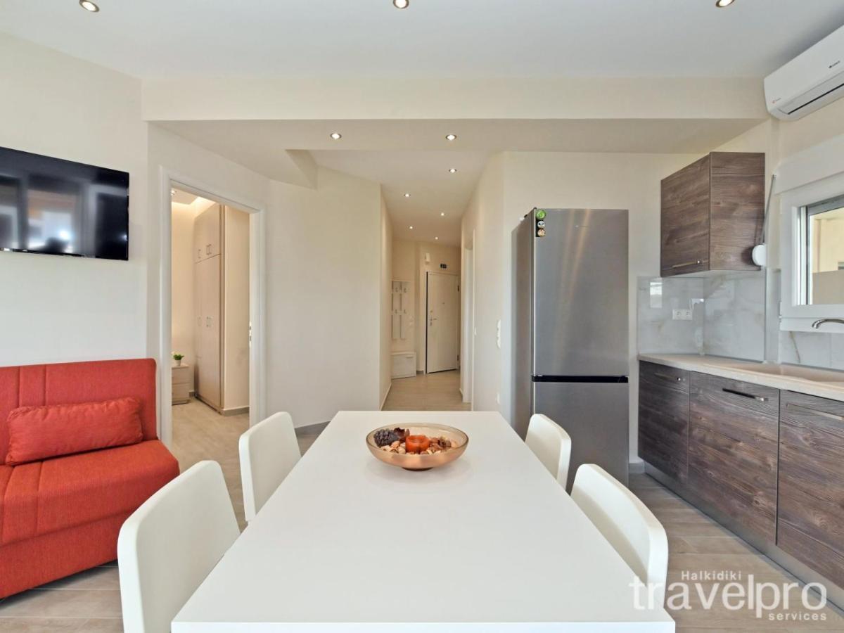 Sabbia Apartments Seafront By Rentalspro Services - Nea Moudania Halkidiki Kültér fotó